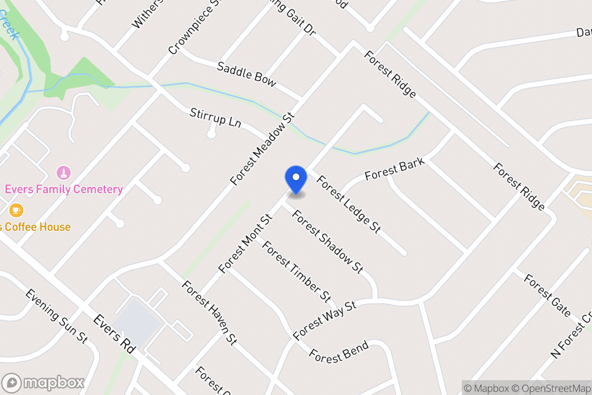 Map of 6043  Forest Shadow St