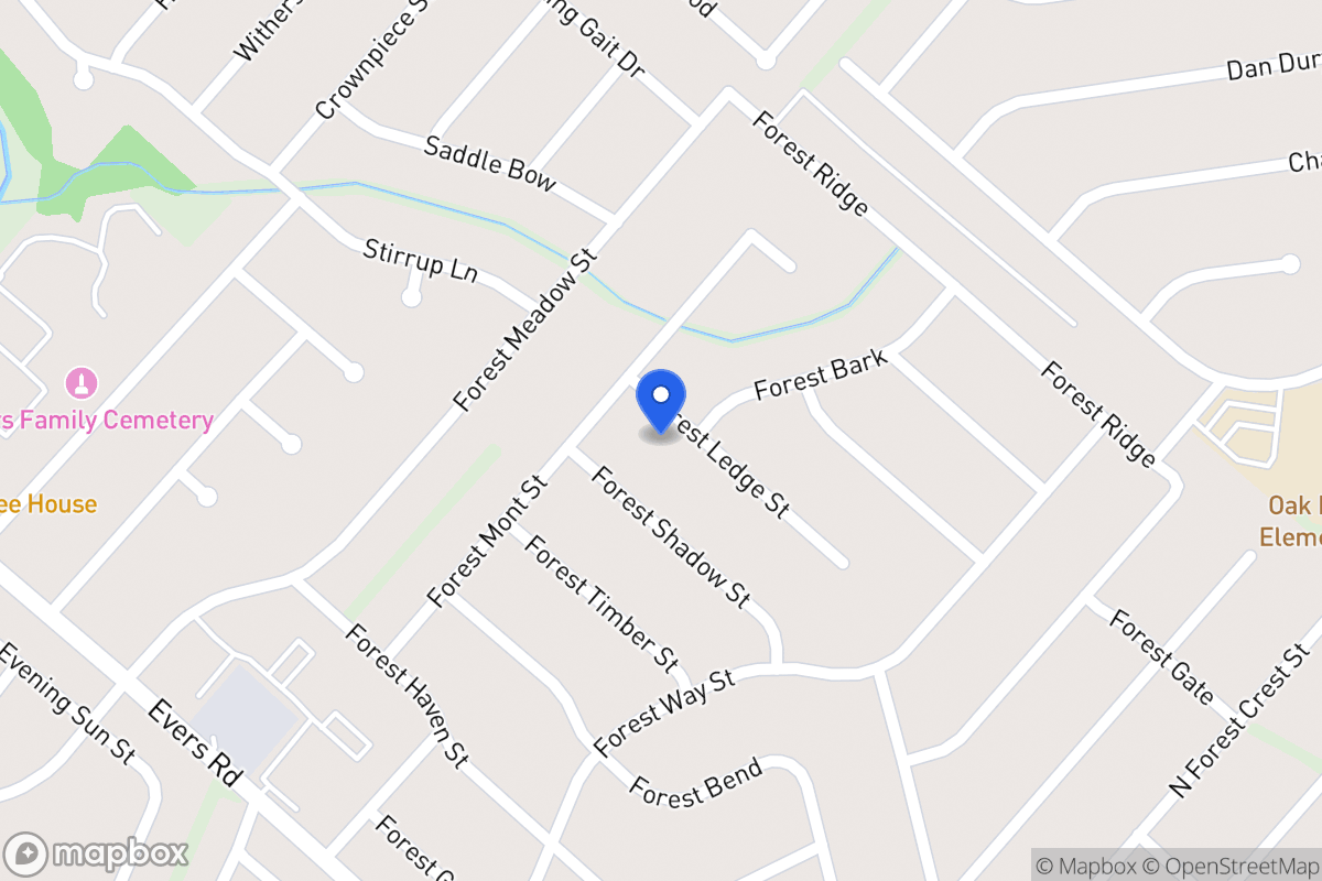 Map of 6006  Forest Ledge St