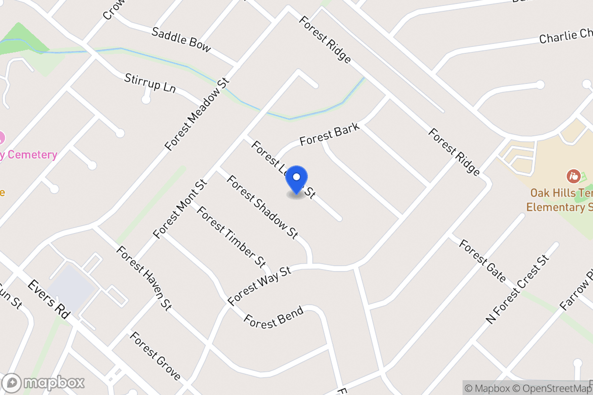 Map of 5922  Forest Ledge St