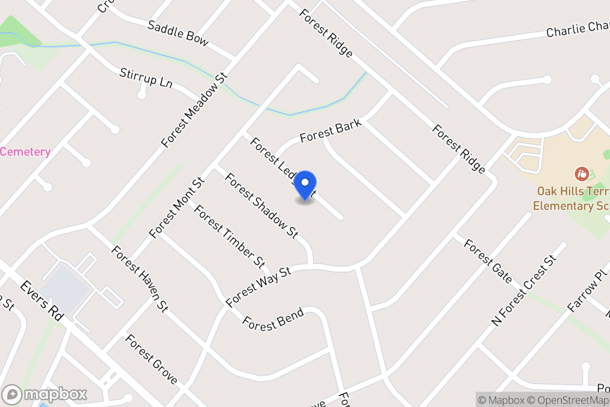 Map of 5918  Forest Ledge St