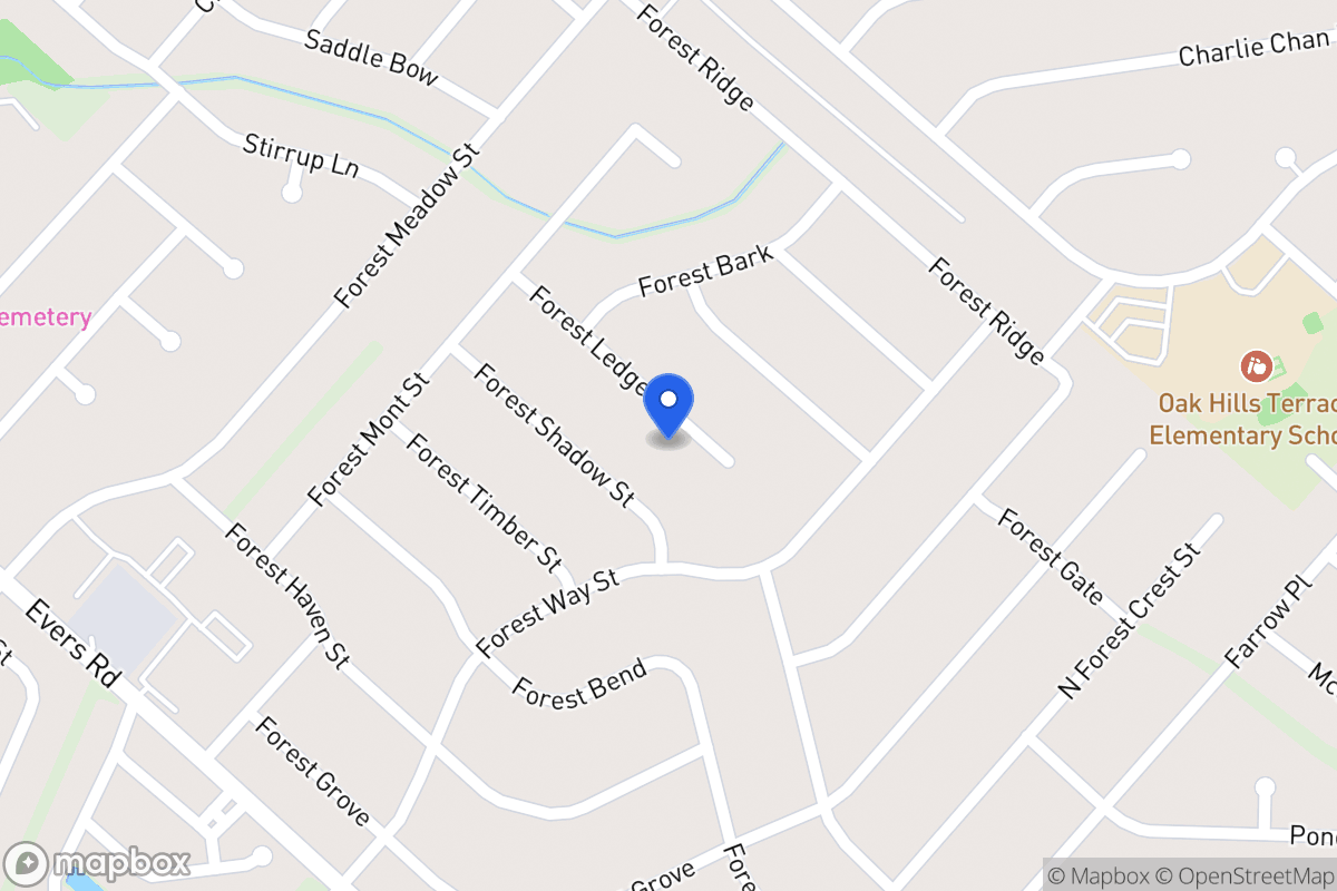 Map of 5914  Forest Ledge St