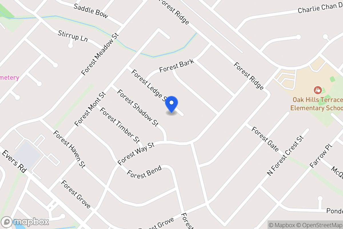 Map of 5910  Forest Ledge St