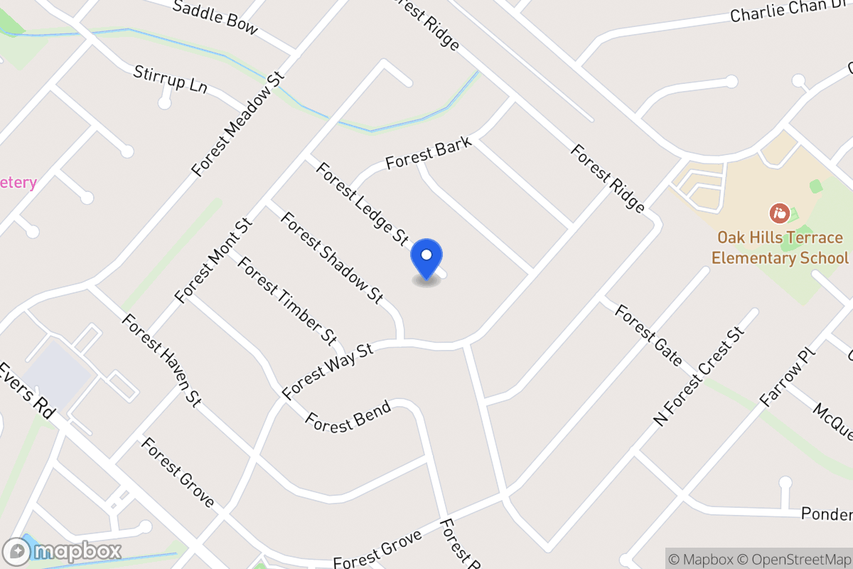Map of 5906  Forest Ledge St