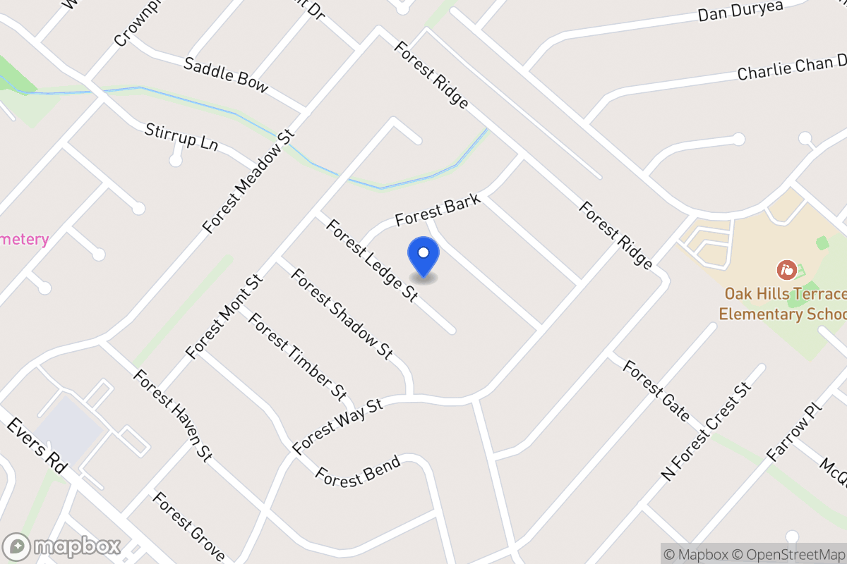 Map of 5919  Forest Ledge St