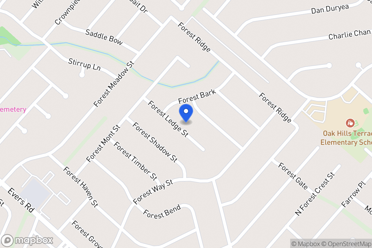 Map of 5923  Forest Ledge St