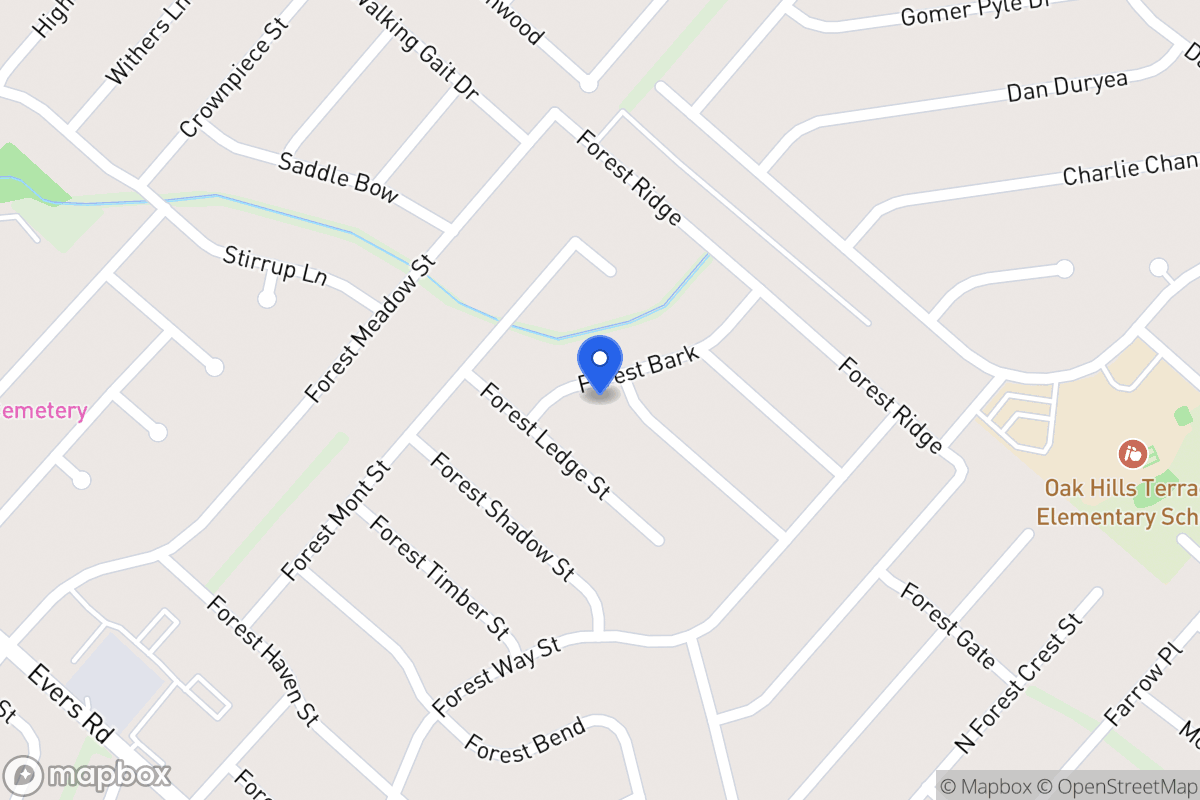 Map of 5938  Forest Knoll St