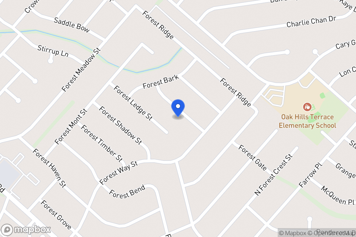 Map of 5914  Forest Knoll St