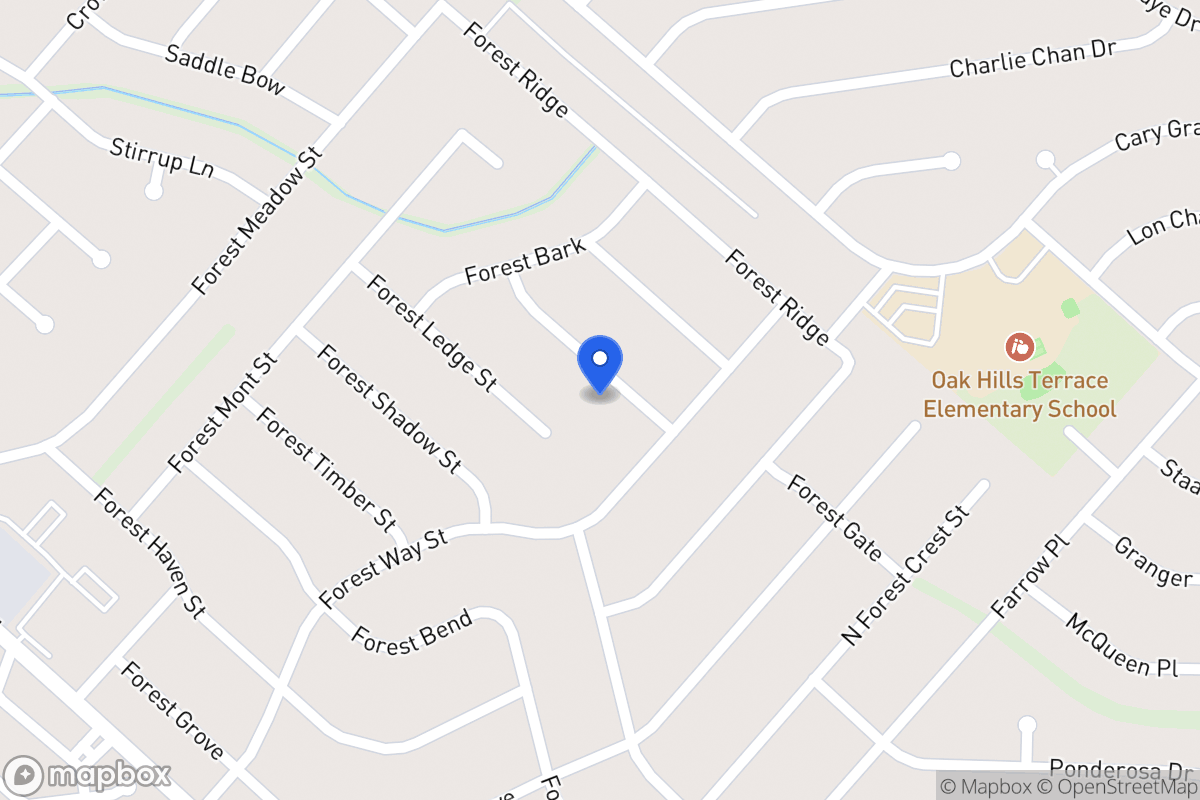 Map of 5910  Forest Knoll St