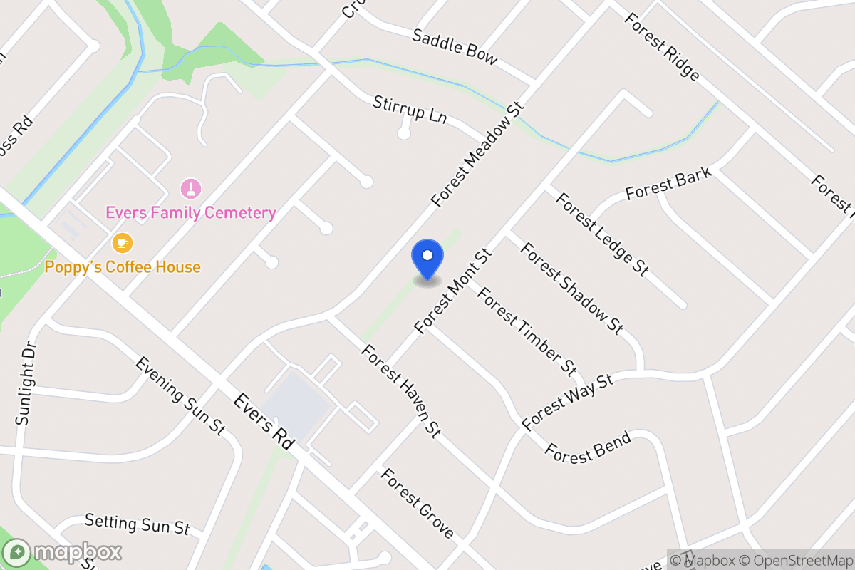 Map of 7023  Forest Mont St