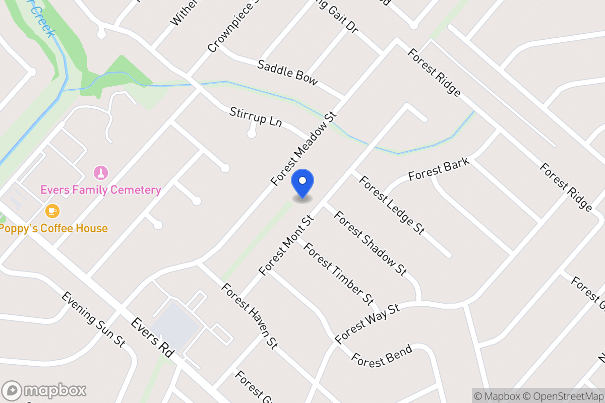 Map of 7043  Forest Mont St