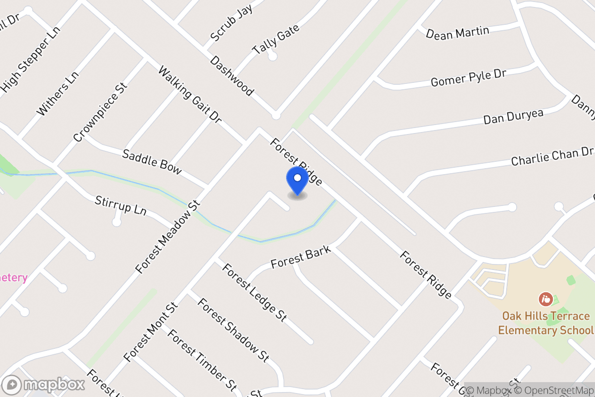 Map of 5907  Forest Rim St