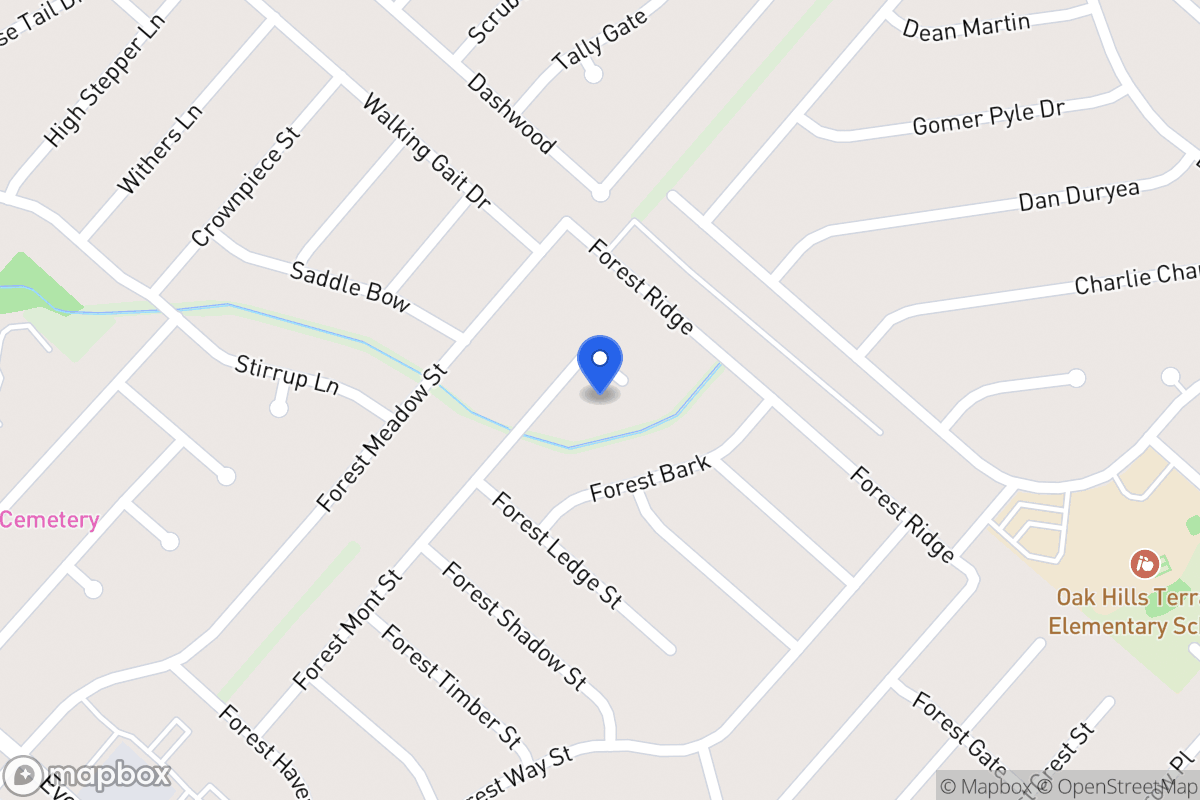 Map of 5906  Forest Rim St