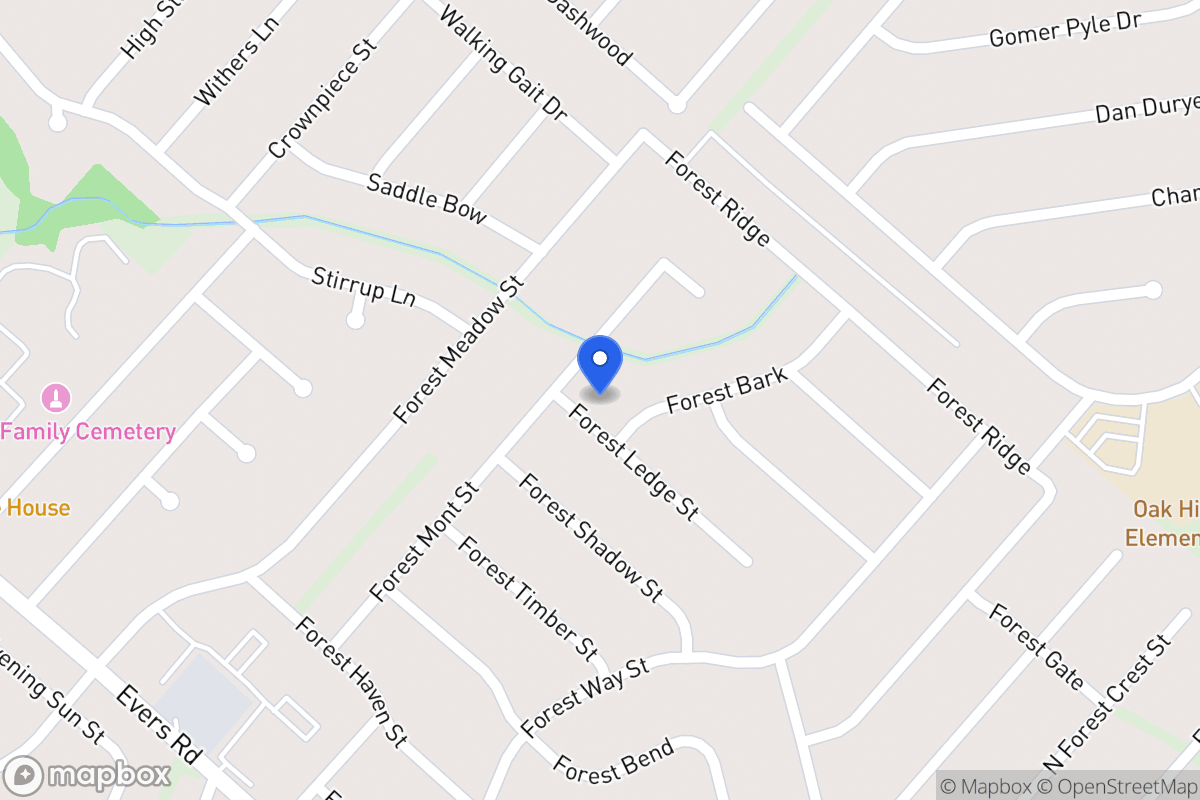 Map of 6011  Forest Ledge St