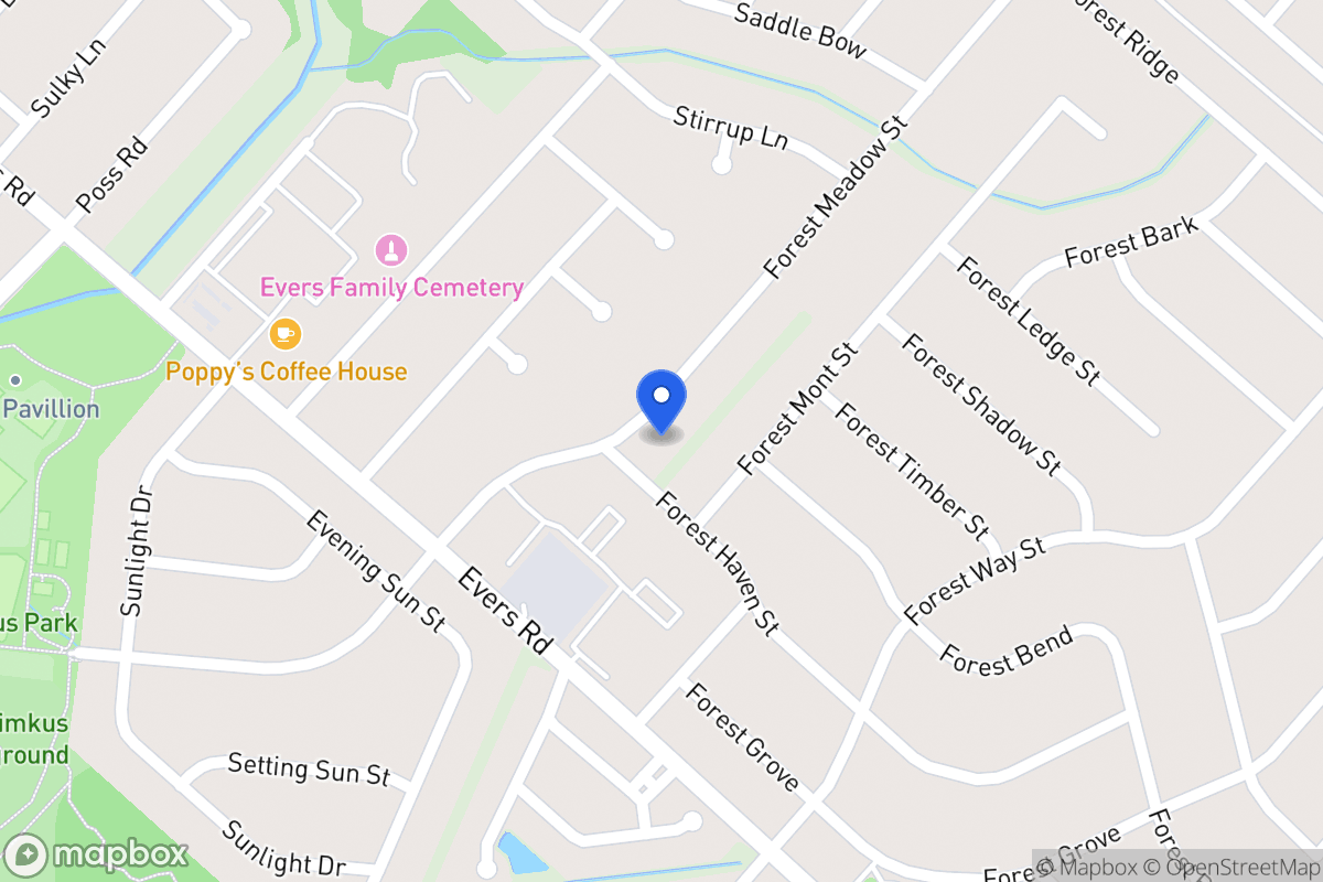 Map of 7006  Forest Meadow St