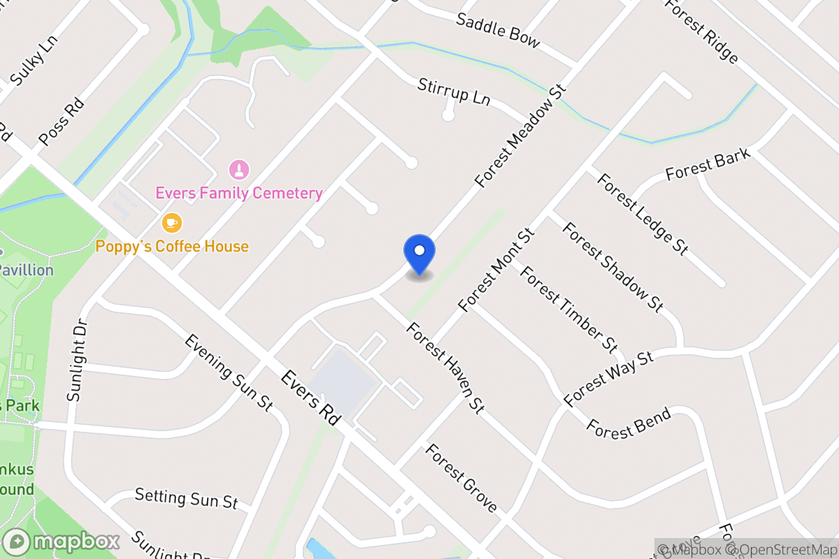 Map of 7010  Forest Meadow St