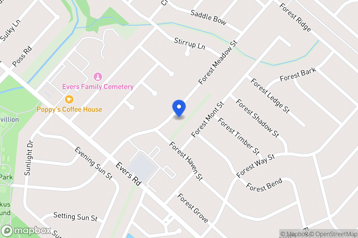 Map of 7014  Forest Meadow St