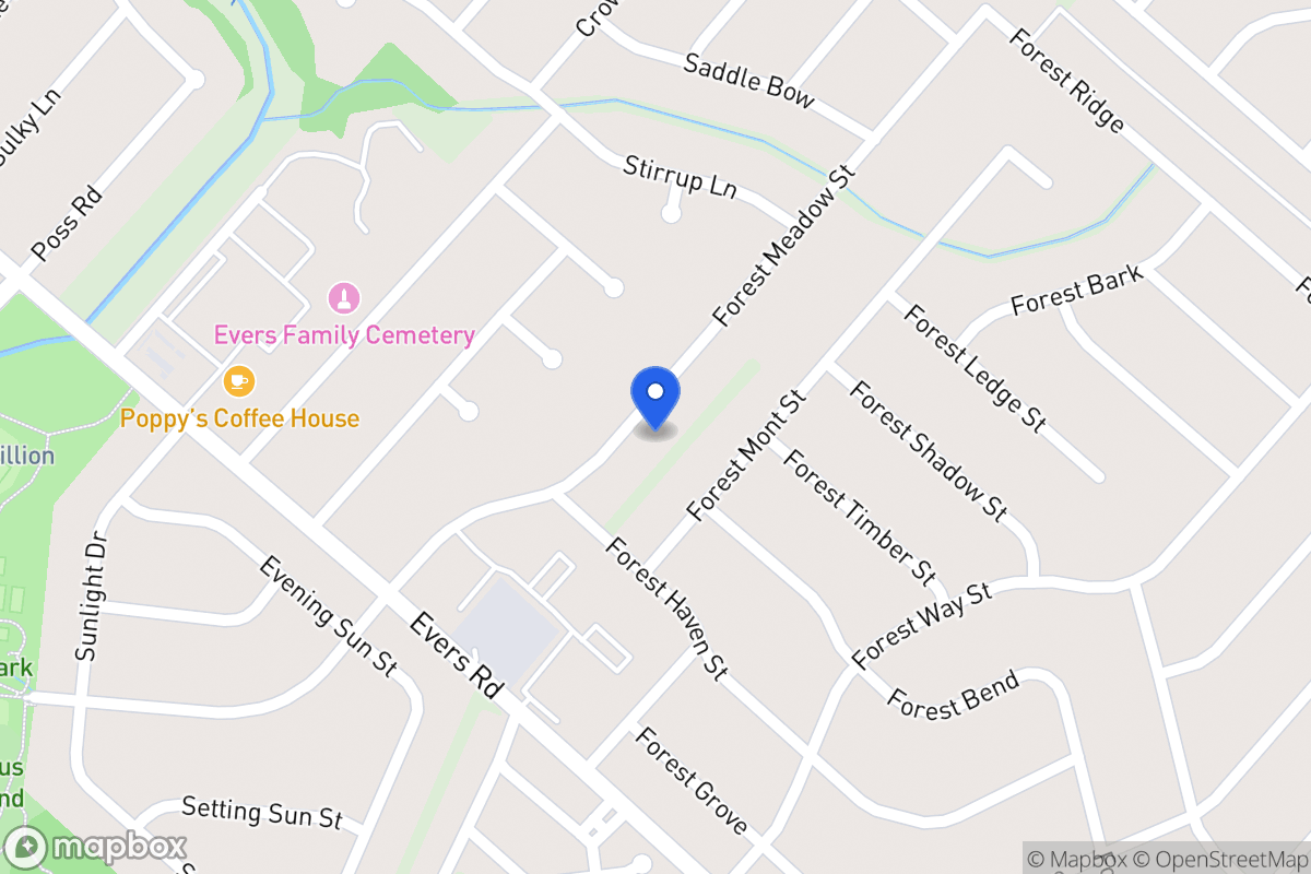 Map of 7018  Forest Meadow St