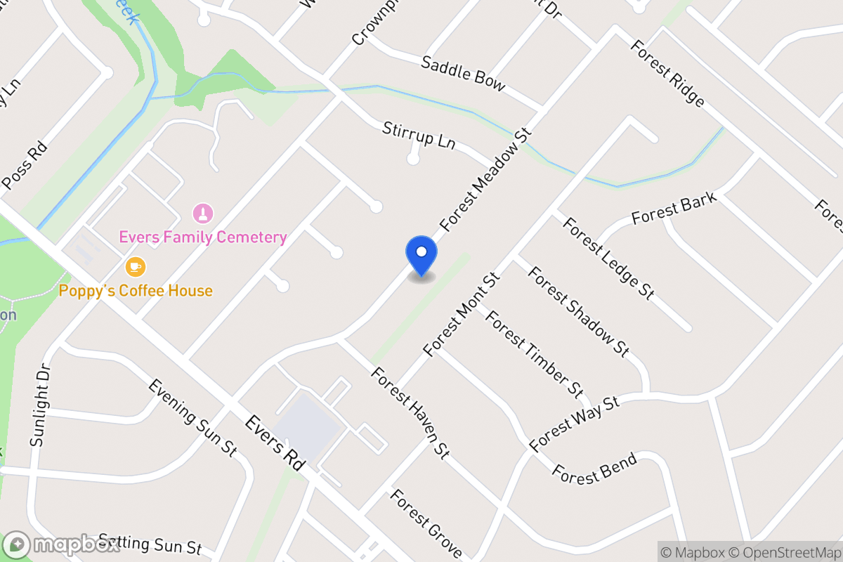 Map of 7026  Forest Meadow St