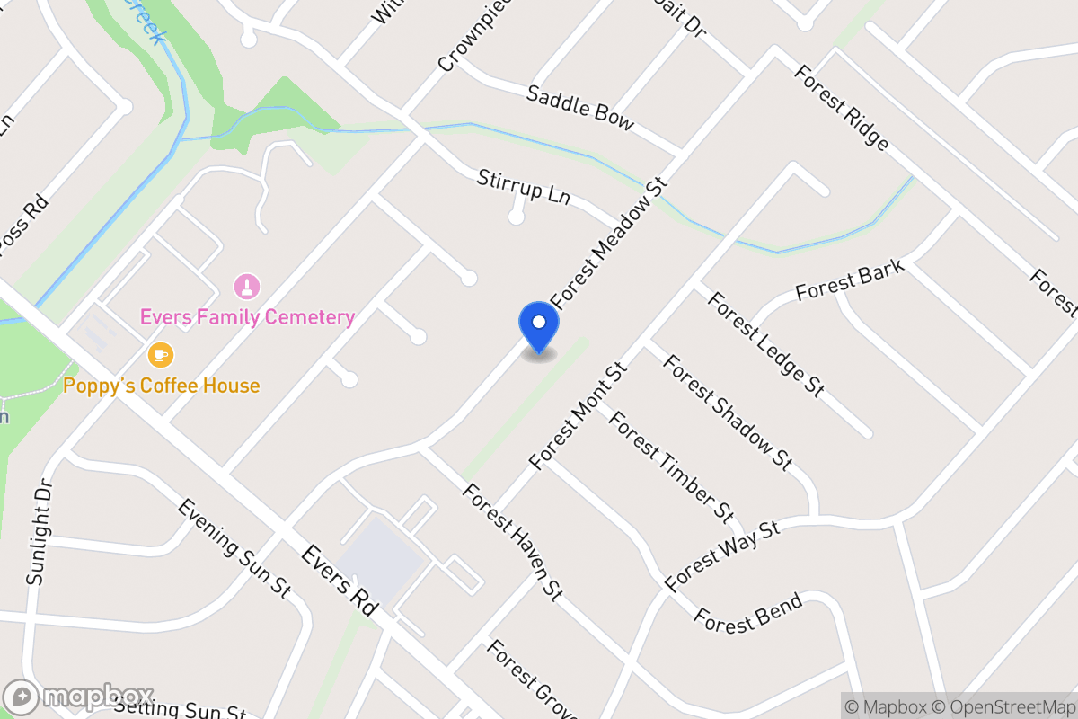 Map of 7030  Forest Meadow St