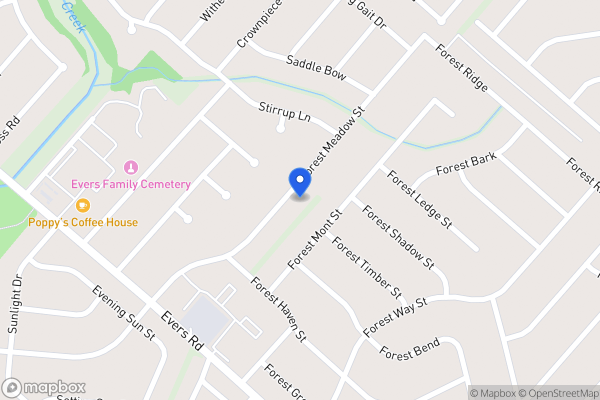 Map of 7034  Forest Meadow St