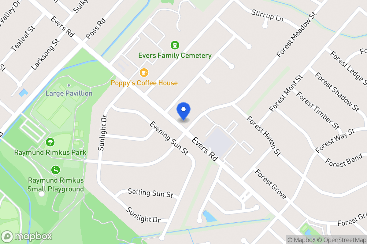 Map of 6901  Forest Meadow St