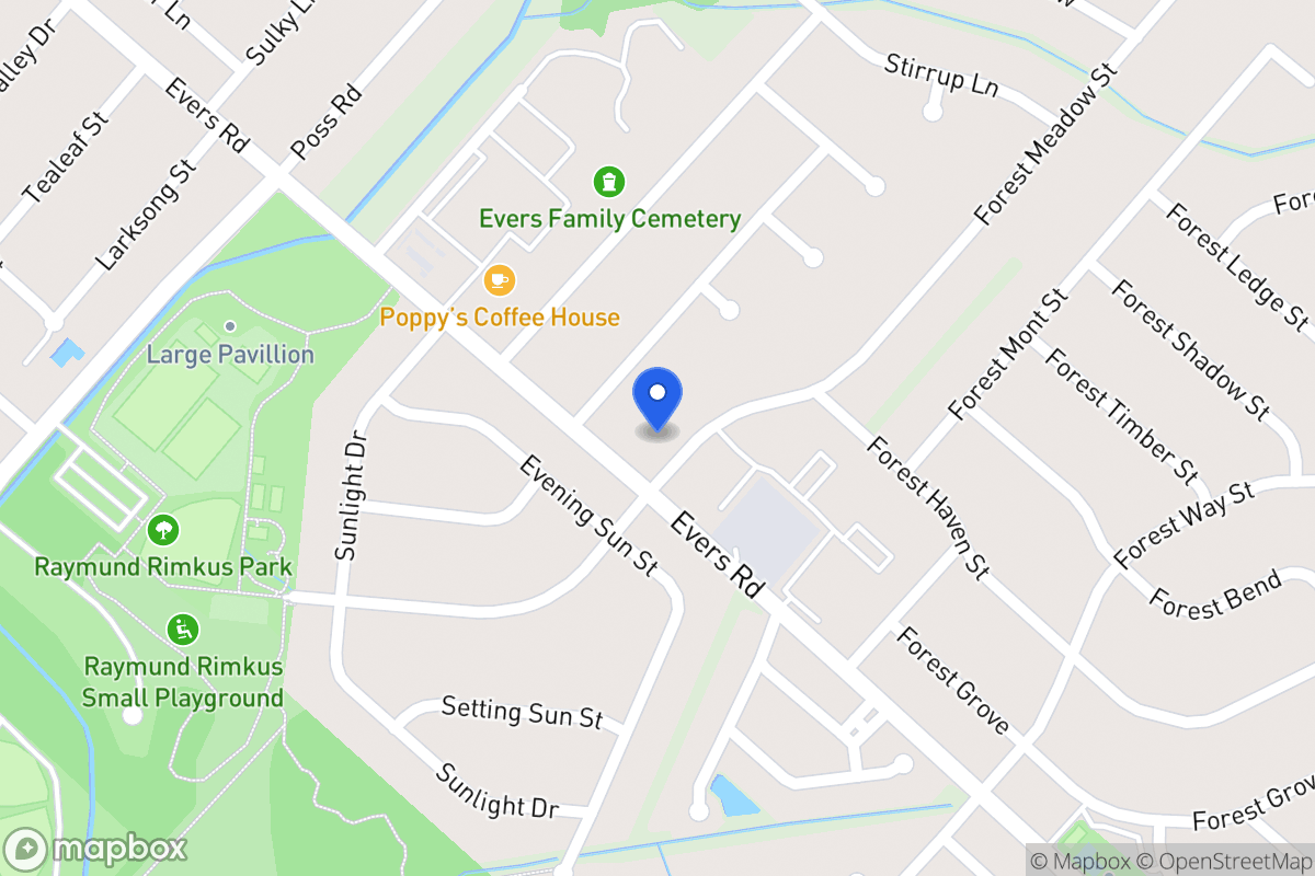 Map of 6907  Forest Meadow St
