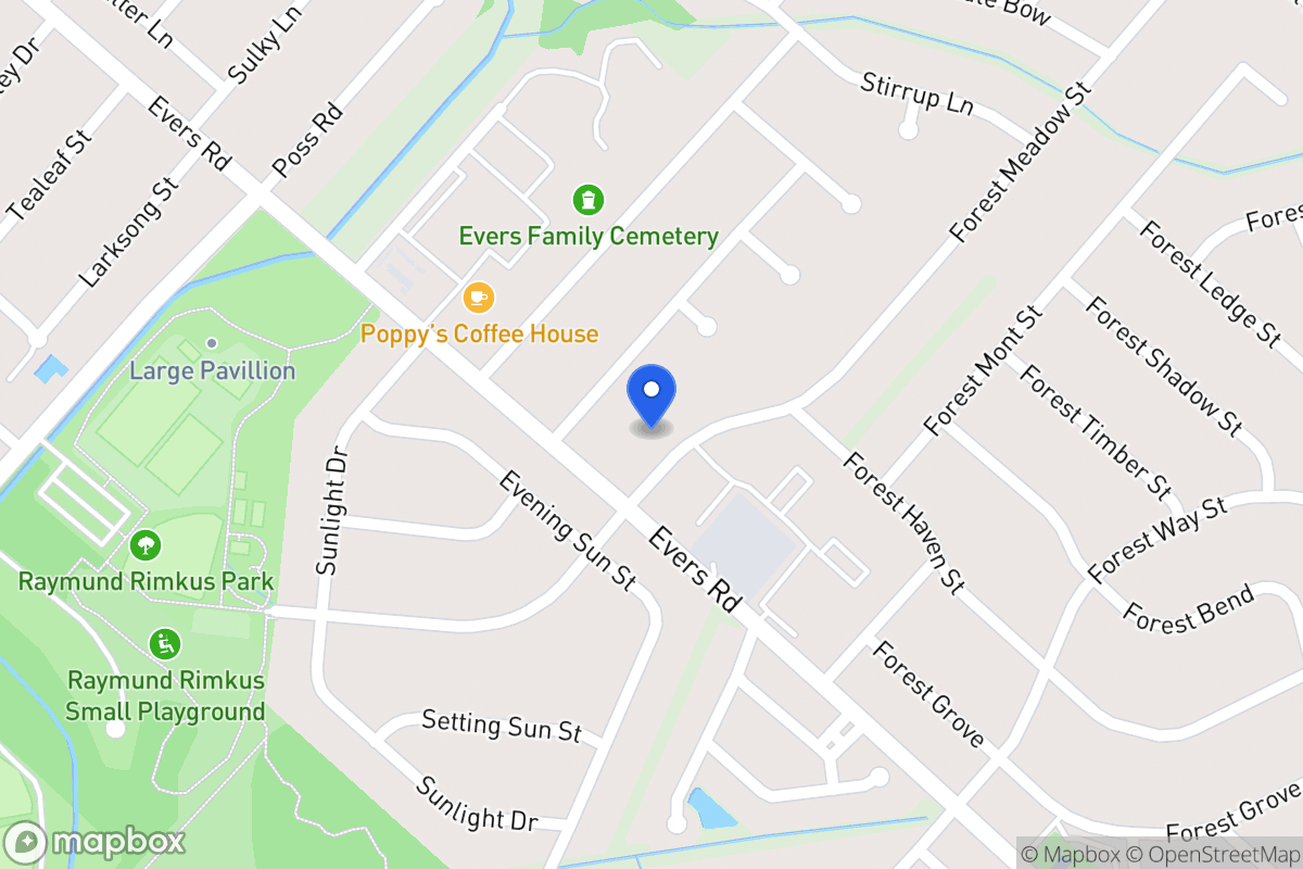 Map of 6911  Forest Meadow St
