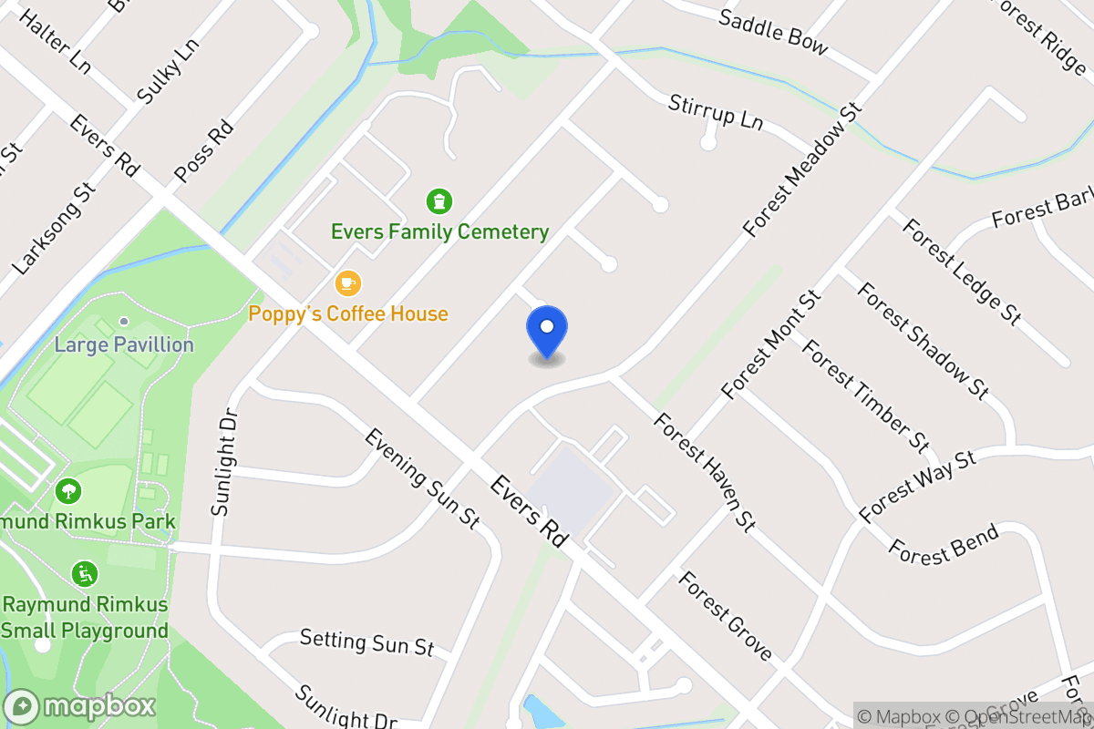 Map of 6921  Forest Meadow St