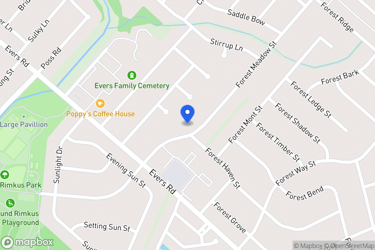 Map of 7003  Forest Meadow St