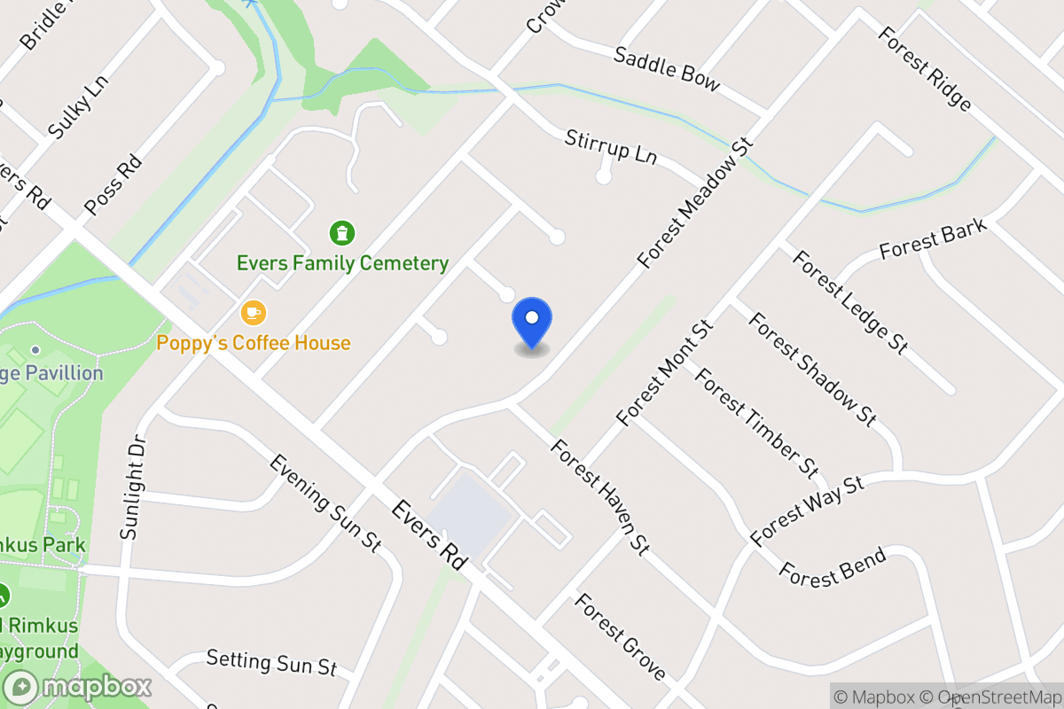 Map of 7011  Forest Meadow St