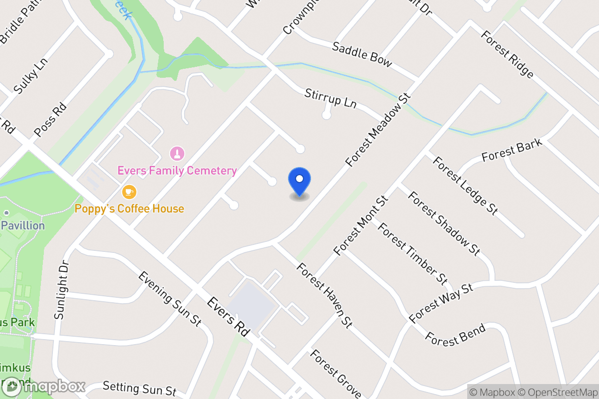 Map of 7019  Forest Meadow St