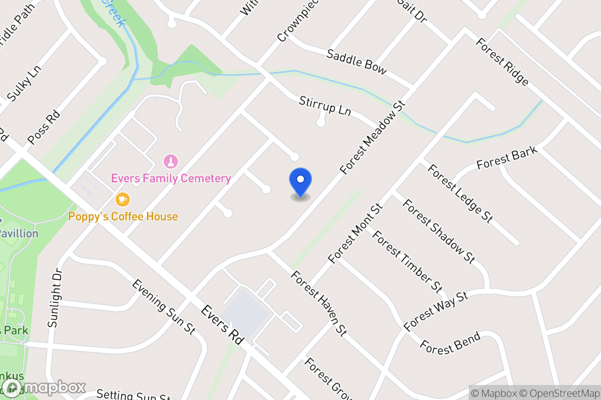 Map of 7023  Forest Meadow St