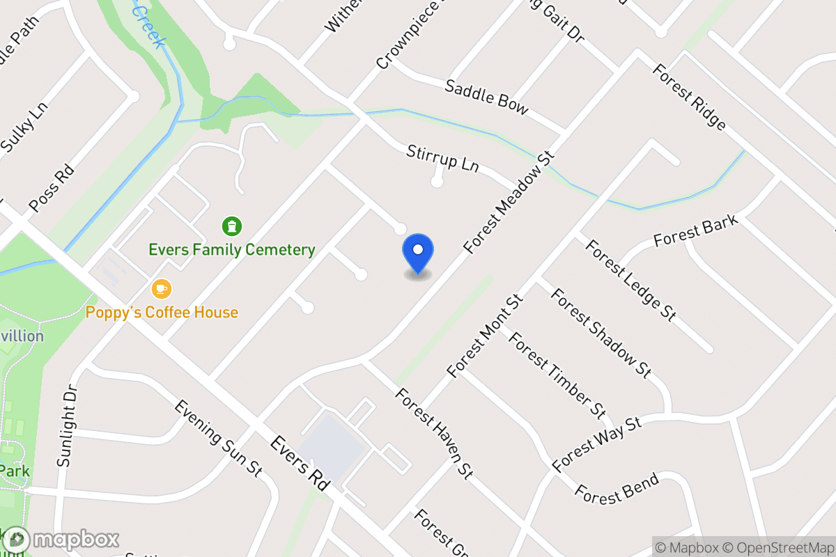 Map of 7027  Forest Meadow St