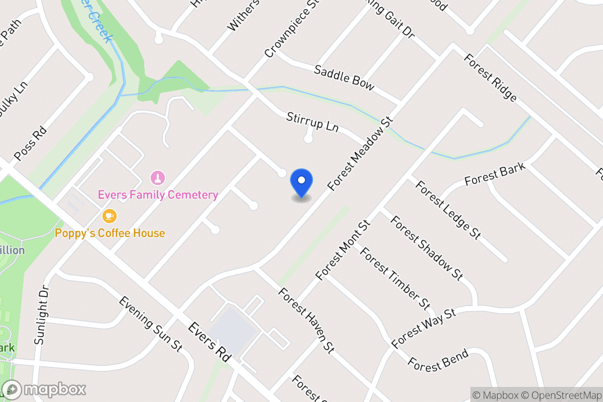 Map of 7031  Forest Meadow St