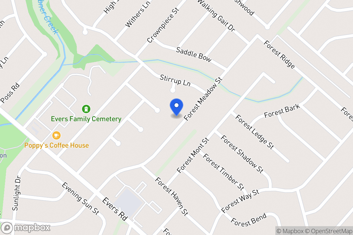 Map of 7039  Forest Meadow St