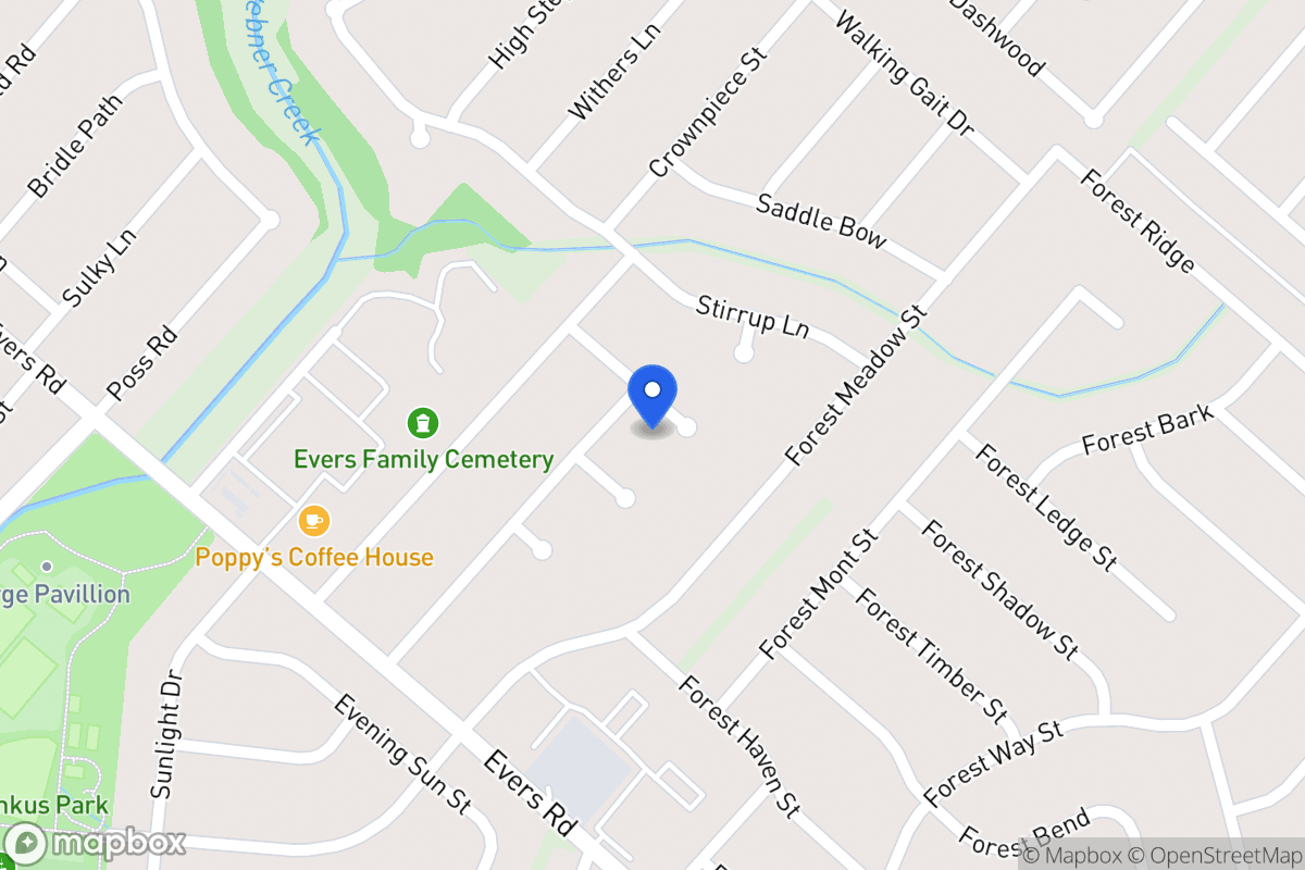 Map of 6110  Forest Wood St
