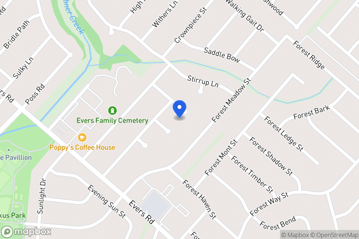 Map of 6106  Forest Wood St