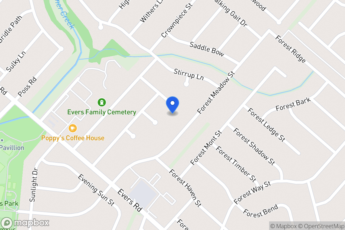 Map of 6102  Forest Wood St