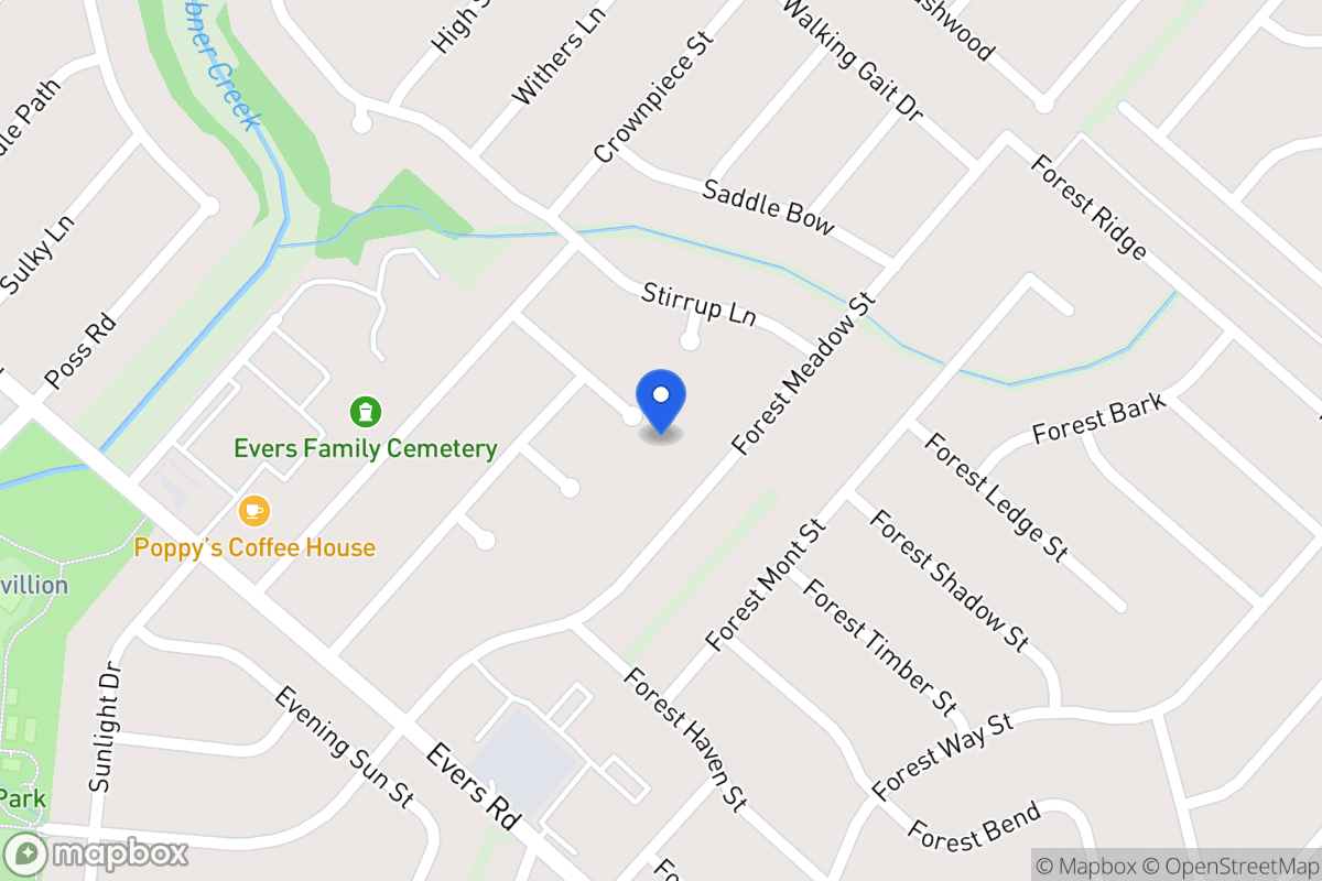 Map of 6100  Forest Wood St