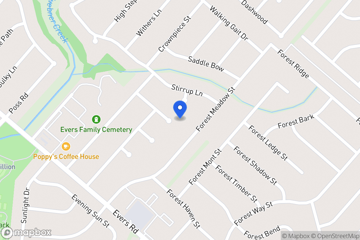 Map of 6103  Forest Wood St