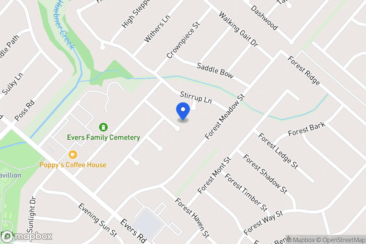 Map of 6107  Forest Wood St