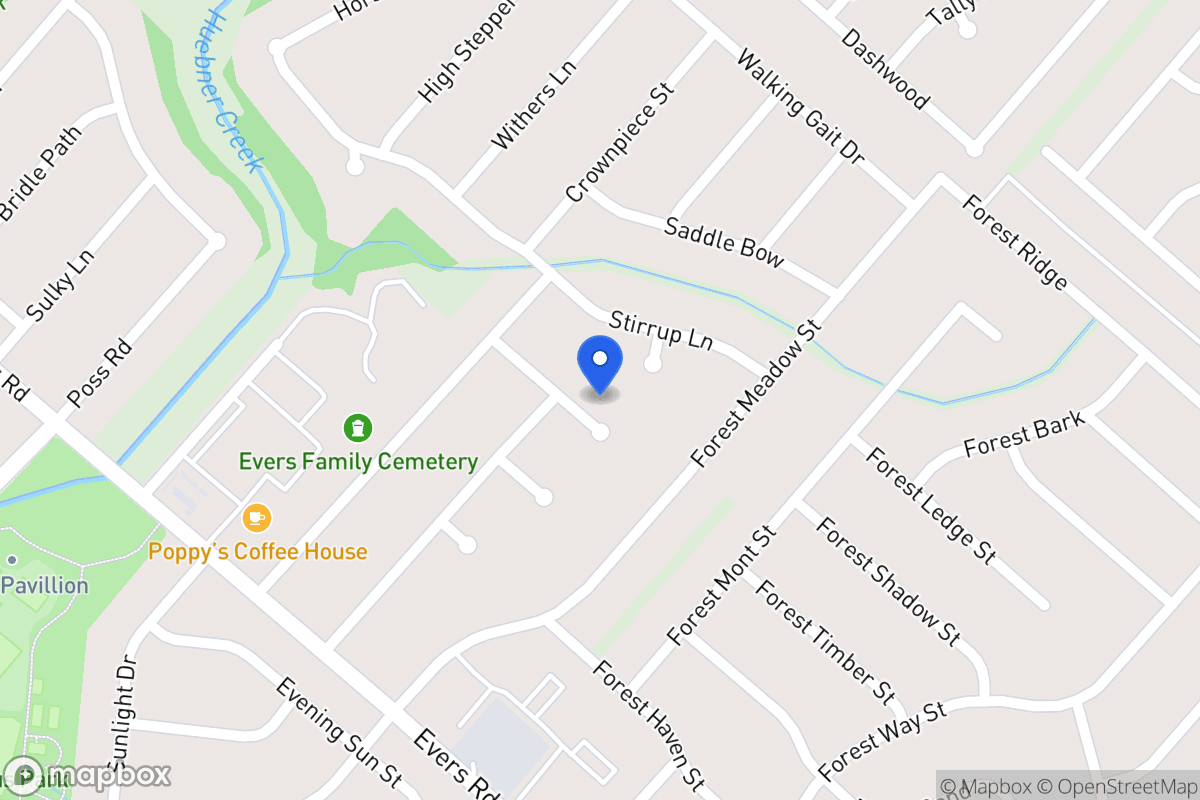 Map of 6111  Forest Wood St