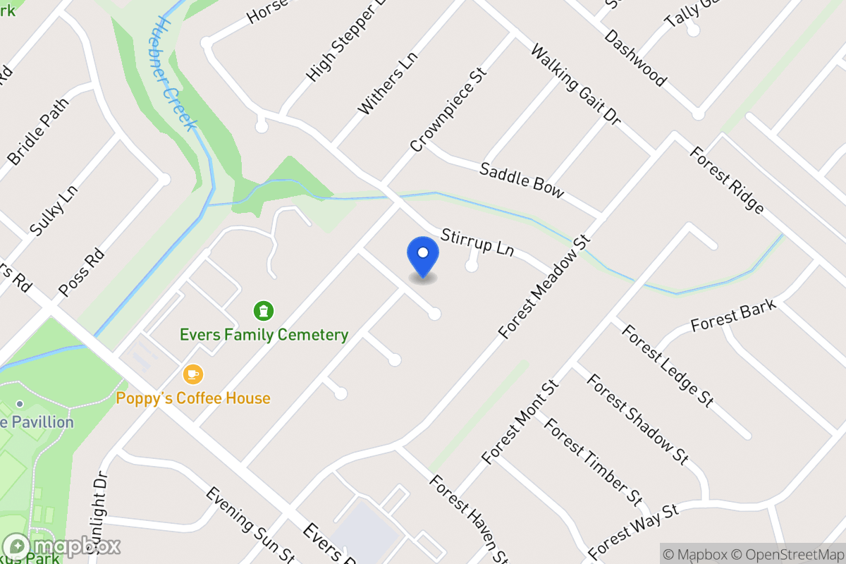 Map of 6115  Forest Wood St
