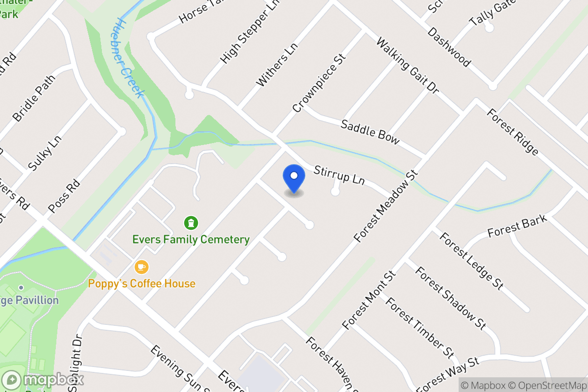 Map of 6119  Forest Wood St