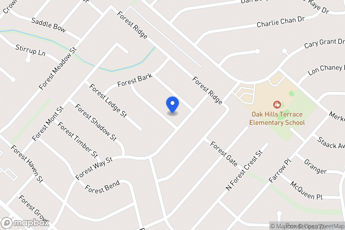 Map of 5907  Forest Knoll St