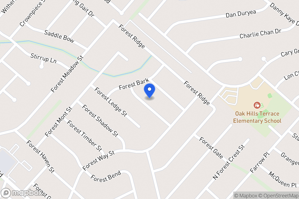 Map of 5923  Forest Knoll St
