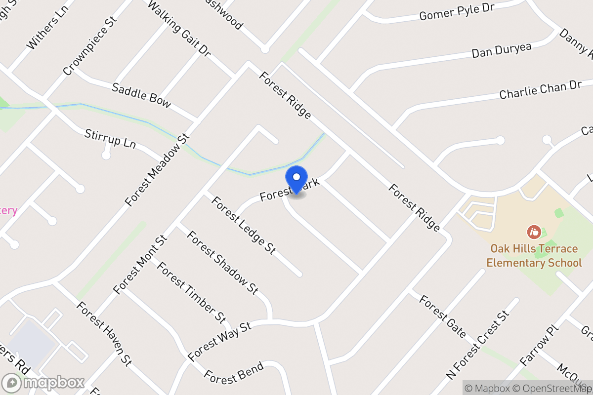 Map of 5935  Forest Knoll St