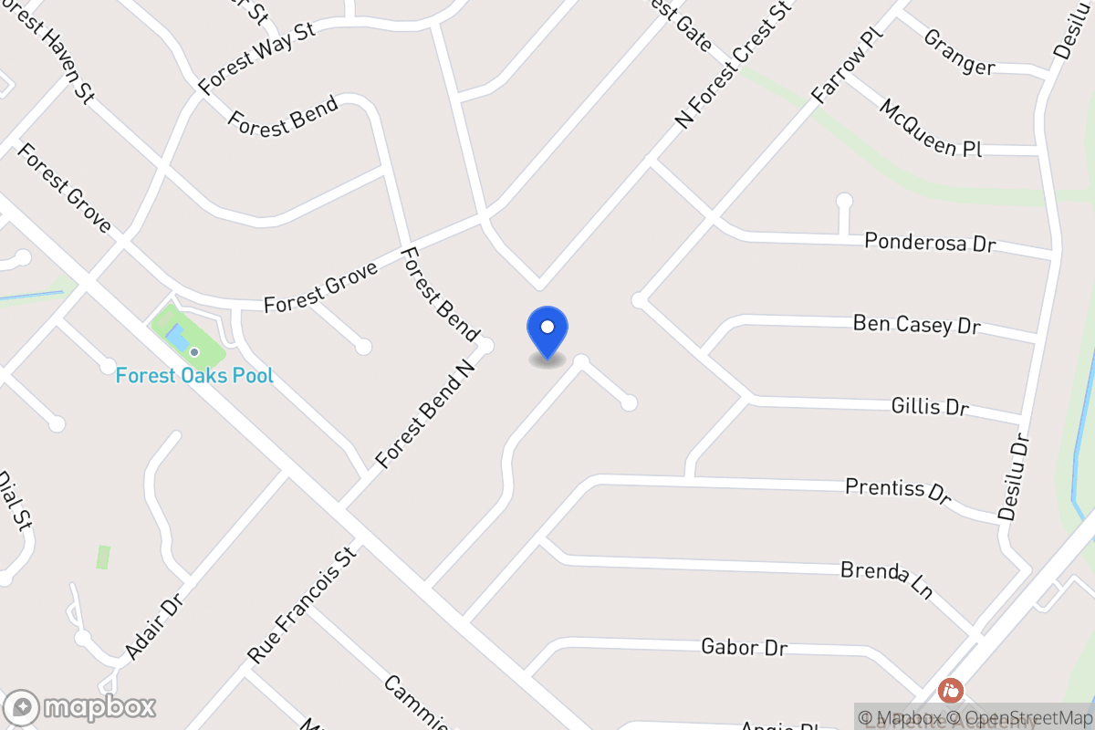 Map of 6719  Forest Dell St