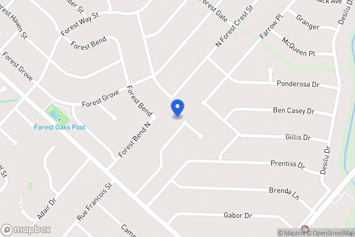 Map of 6723  Forest Dell St