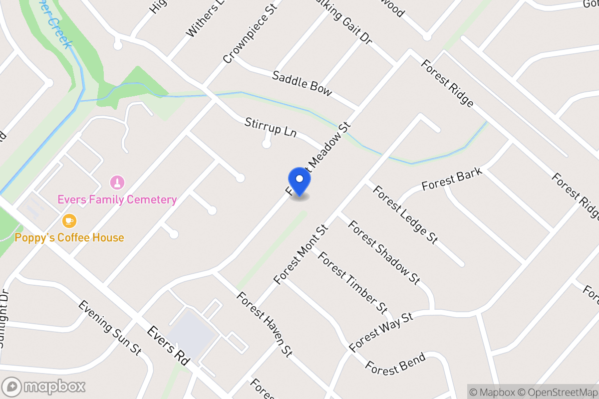 Map of 7042  Forest Meadow St